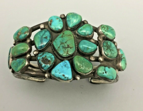 turquoise cluster bracelet