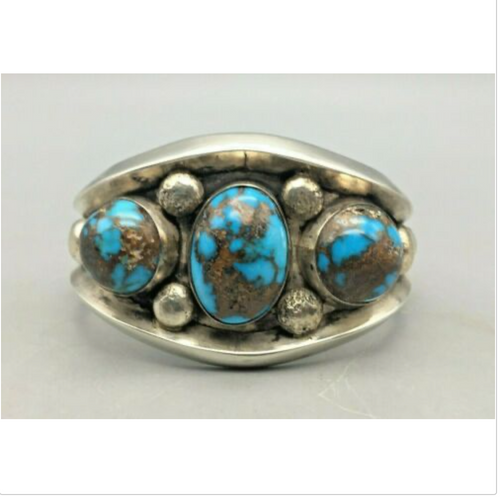 Persian turquoise,  bracelet, sterling silver,  vintage