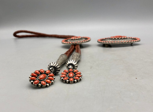 Coral Cluster bolo and buckle