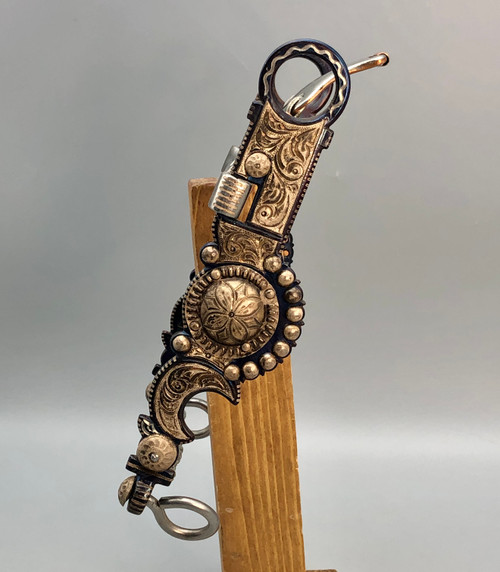 Hand-Engraved Inlayed Spade Bit by Edwardo Grijalva - EG*