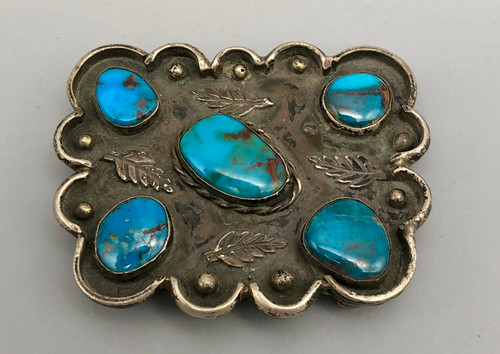 Five Stone Turquoise buckle