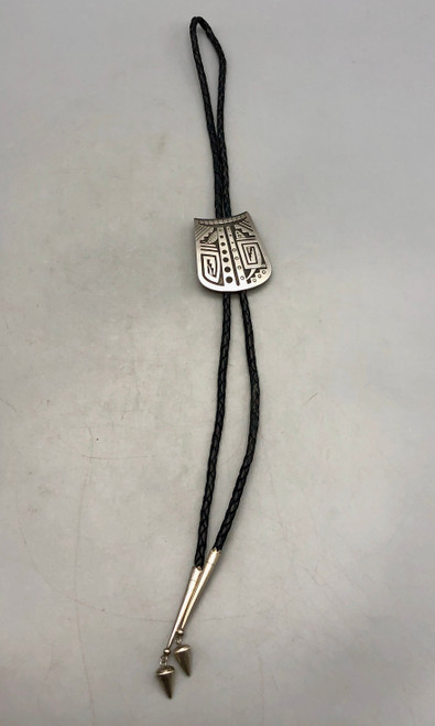 Sterling Silver Overlay Bolo by Coochyumptewa