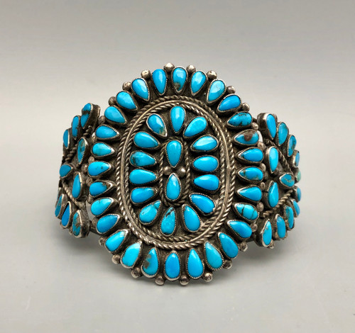 Turquoise cluster bracelet