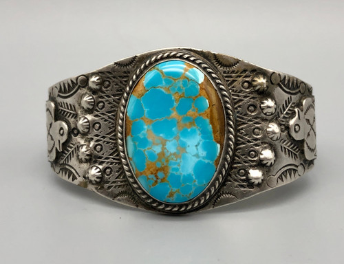 Exquisite 1930s Sterling Silver Bracelet with Thunderbirds
