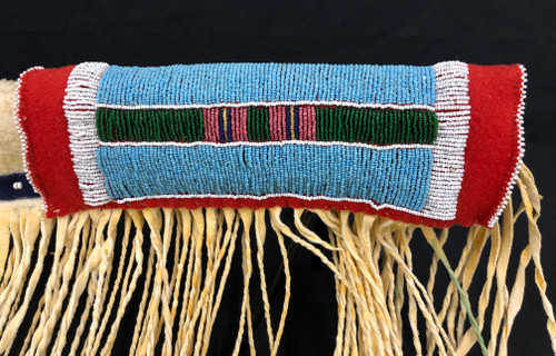 Antique Plains Beaded and Fringed Rifle Scabbard
