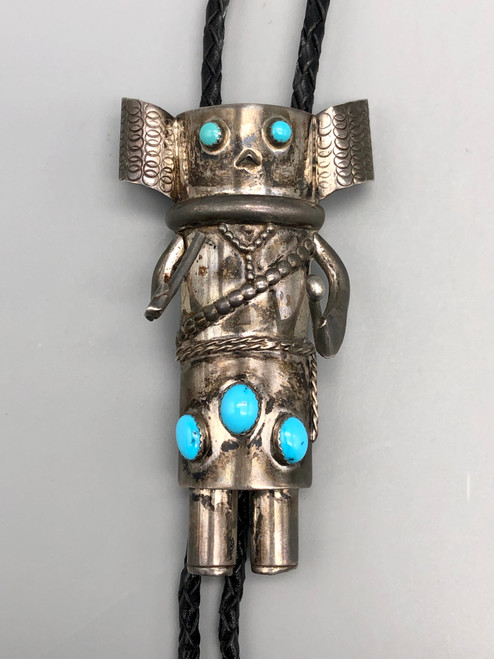 Intriguing Vintage Kachina Style Bolo Tie