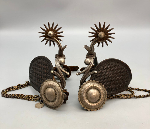 Rare California Spurs by Jose or Jesus Tapia Circa 1890s - 1910