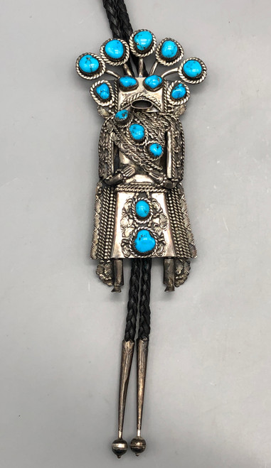 Extravagant Kachina Themed Bolo Tie
