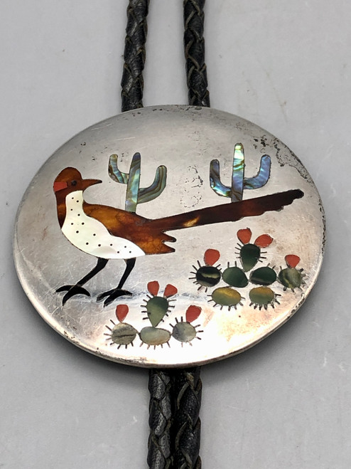 Dazzling Desert Themed Bolo Tie Attributed to Sammy and Esther Guardian