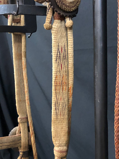 A Great Old Deer Lodge Hitched Horsehair Bridle with Buermann Spade Bit