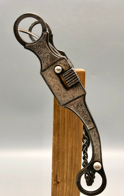 Edwardo Grijalva,  vintage spade bit, hand-engraved