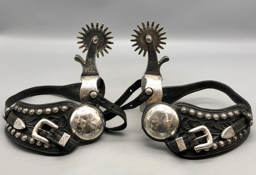 spurs, Bohlin, Crockett, spur straps,