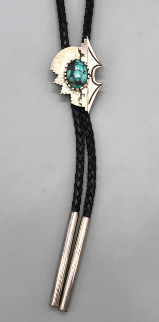 unique style bolo tie by Lister, modernistic slide