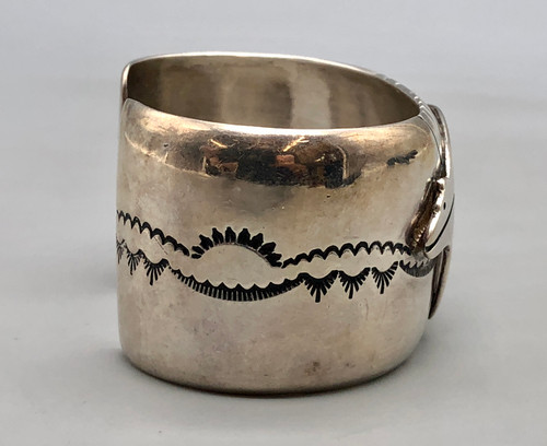 Tommy Singer bear themed sterling silver bracelet, bear themed applique