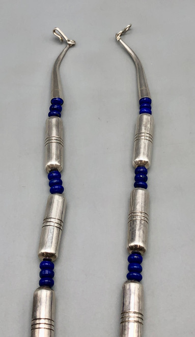 lapis sterling silver necklace by Jonathan Nez