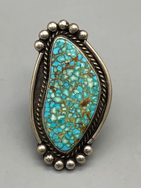 great webbed number 8 turquoise cabochon