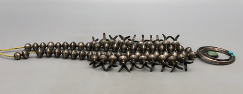 pre 1920's antique handmade squash blossom necklace