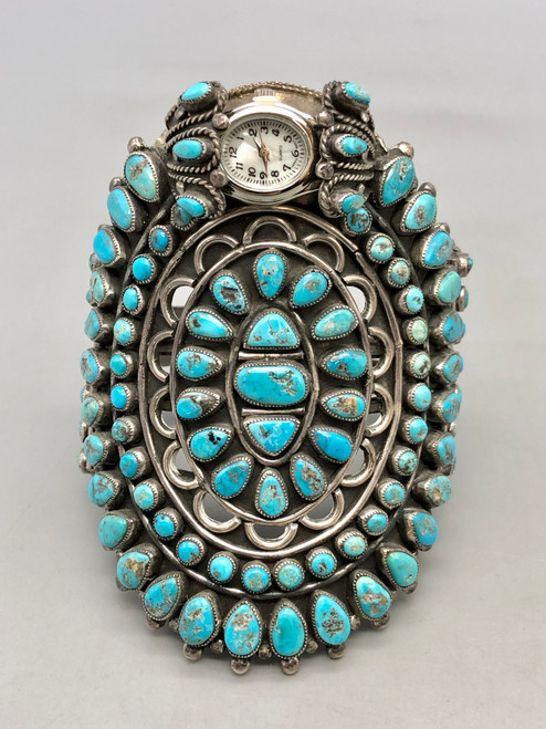 Massive Turquoise Cluster Watch Bracelet