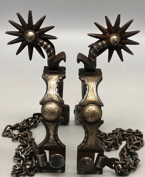 A Super Nice Pair of Late 1800s California Style Spurs