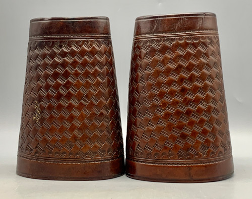 Old Leather Cowboy Wrist Cuffs