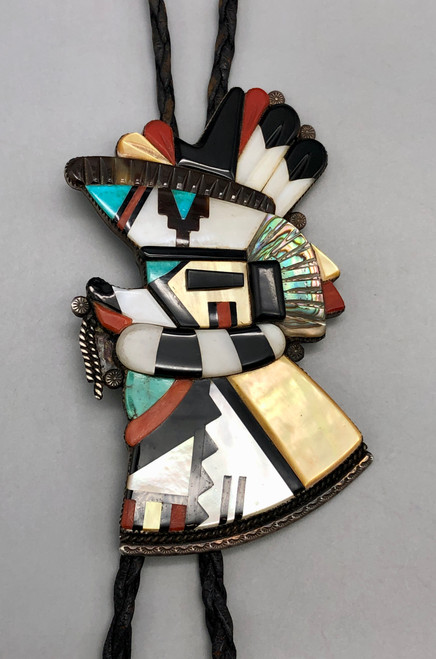 Antelope Kachina inlay, Andrew Dewa, cobblestone inlay, abalone and shell