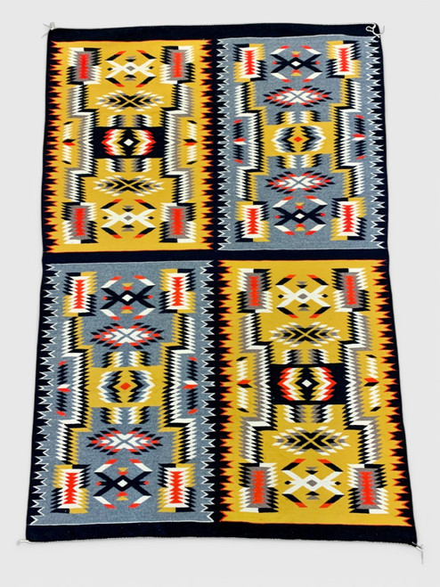 Storm Pattern, 4 panel sampler, expertly woven, waterbugs, lightning, four sacred peaks, perfect color combination