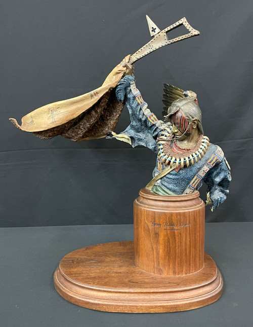 Gray Hawk's Legacy Bronze By Dave McGary, warrior, Sioux, Crow