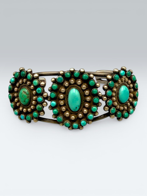 Turquoise Cluster Bracelet, Cluster Bracelet, Turquoise Bracelet