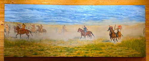 oil on canvas, Doug Levitt, "Custer's Last Fight", Battle of Little Bighorn, oil on canvas, Doug Levitt, "Custer's Last Fight", Battle of Little Bighorn,