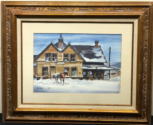 Original James Boren Water Color "Ridgway Store"