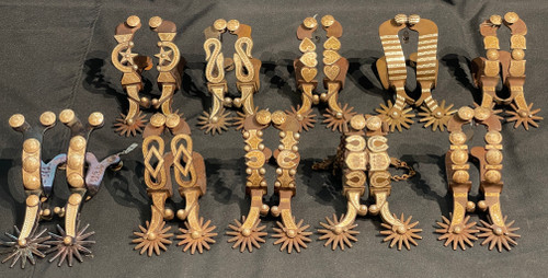 Group of 42 Bits And Spurs By El Gato Bit & Spur Co. Representing All Phillips & Gutierrez Designs