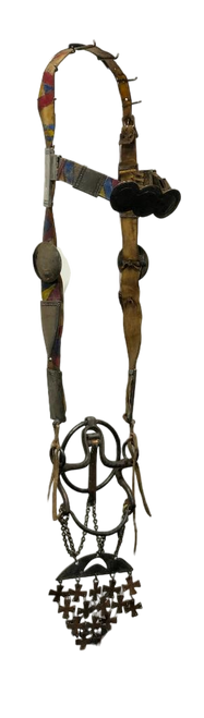 Antique Plains Bridle With Ring Bit And Barba