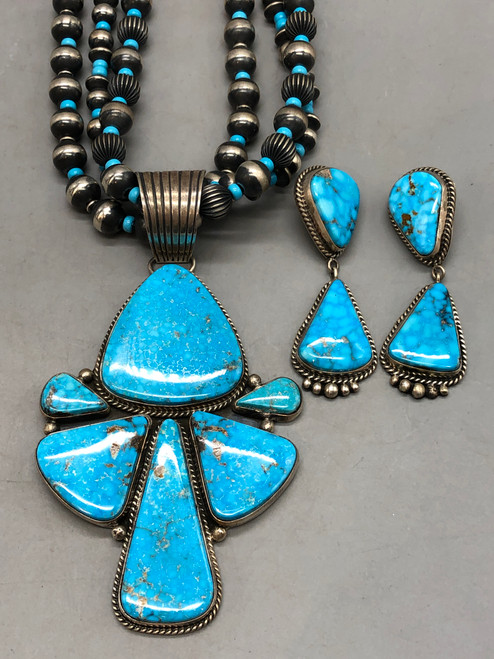 LaRose Ganadonegro High Grade Webbed Kingman Necklace Set