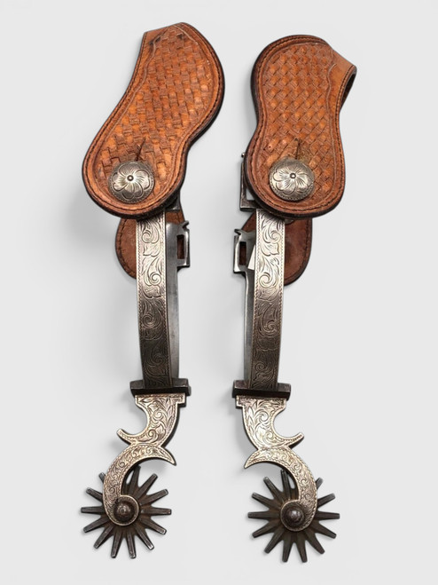 Nice Pair Of Ron Bliss Mounted Spurs #228