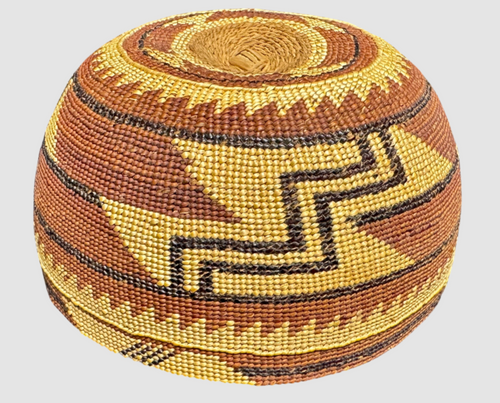Early 1900s Hupa Northern California Basketry Hat