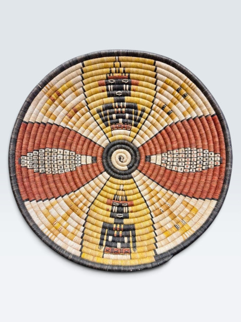 Vintage Hopi Coiled Basket From Second Mesa