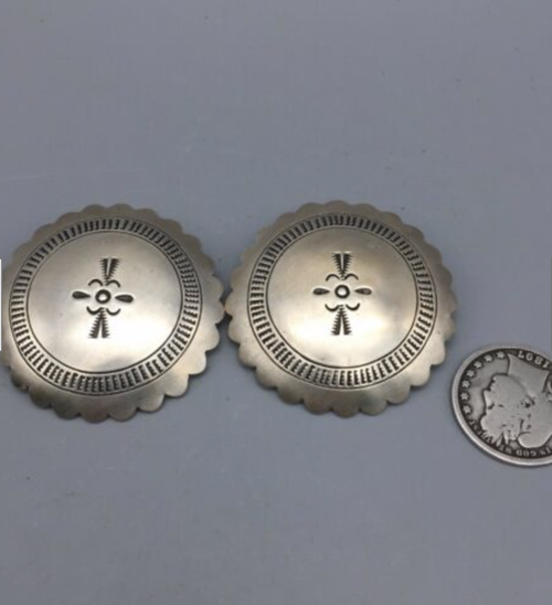 earring with coin for size