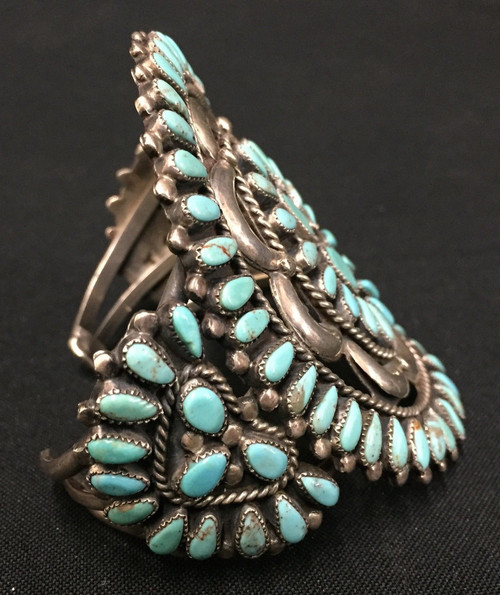 cluster turquoise bracelet