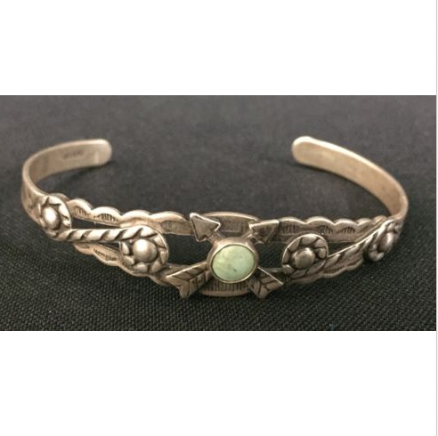 crossed arrows turquoise bracelet