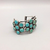 turquoise cluster cuff bracelet