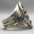 Bisbee turquoise and coral cuff bracelet