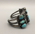 turquoise cluster cuff bracelet