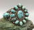 1960s turquoise cluster bracelet