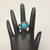 ring, vintage, patina, Native American, sterling silver, turquoise,