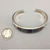 multi-stone inlay cuff bracelet