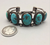 5-stone turquoise cuff bracelet