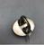 ring, Elle Curley-Jackson, Elle C-J, signed, hallmarked, black onyx, sterling silver, Native American, Navajo