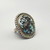 rough cut turquoise ring