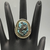 rough cut turquoise ring