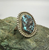 rough cut turquoise ring